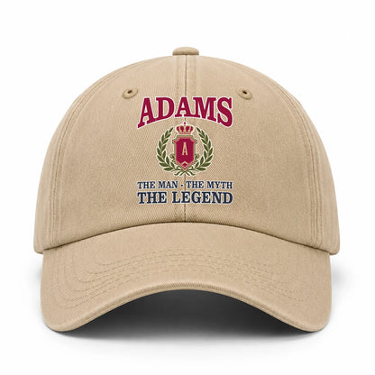 The Man The Myth The Legend Royal Khaki Cap ADAMS 13K1 C116PF