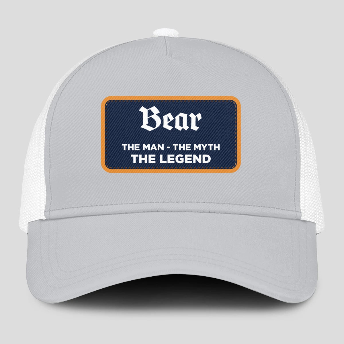 The Man The Myth The Legend Gray Mesh Cap BEAR 13K1 C204PF