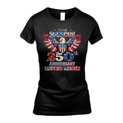 MARCOS 13K1-523 Personalized "Team...Lifetime Member" America 250 Design