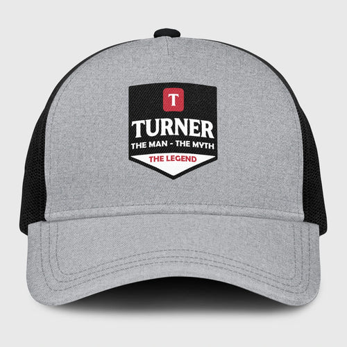 The Man The Myth The Legend Gray Mesh Cap TURNER 13K1 C189PF