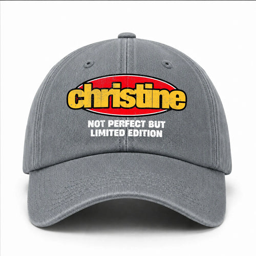 Your Name Not Perfect But Limited Edition Red Logo Washed Cap CHRISTINE 13K1 C84PF