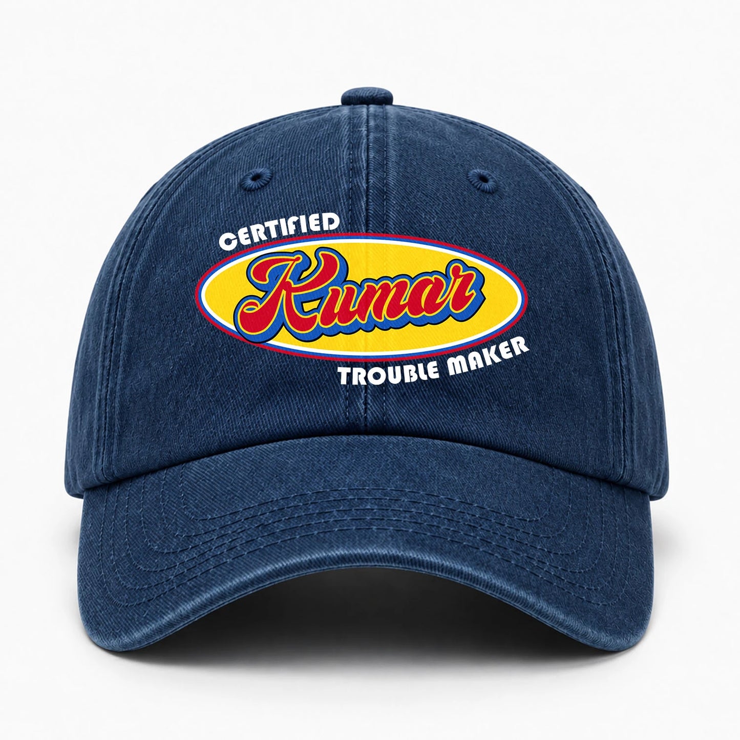 Certified Your Name Trouble Maker Washed Cap KUMAR 13K1 C73PF
