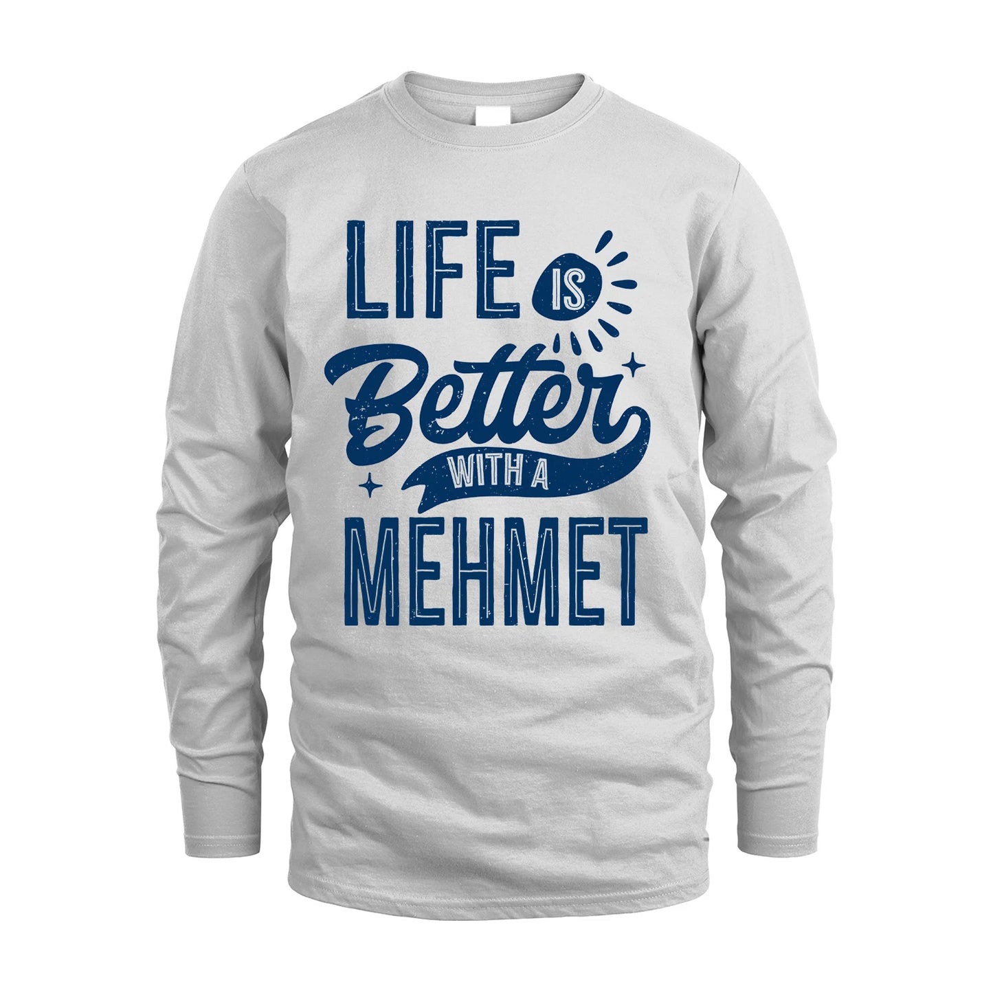 MEHMET 13K1-116 Personalized Name Quote T-Shirt Life Is Better With Unisex Gift