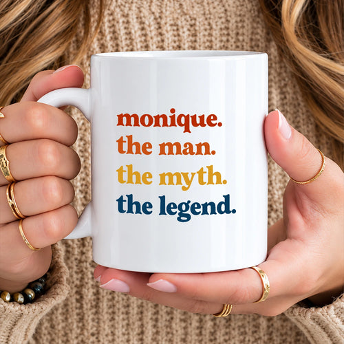 The Man The Myth The Legend Retro Mug MONIQUE 13K1 MG06