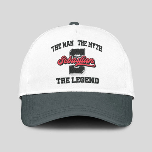 The Man The Myth The Legend Custom Initial Letter And Name Cap SEBASTIAN 13K1 C38PF