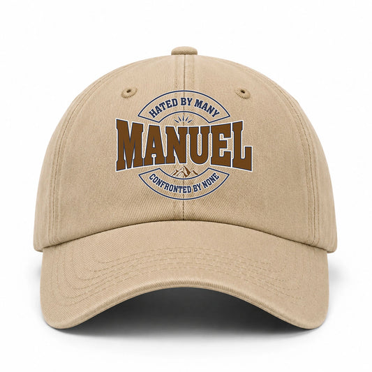 Hated By Many Confronted By None Washed Cap MANUEL 13K1 C36PF