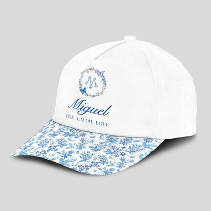 Live Laugh Love Blue Flowers Cap MIGUEL 13K1 C50PF