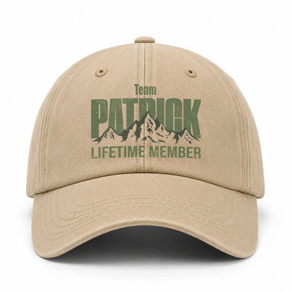 Team Your Name Lifetime Member Mountain Cap PATRICK 13K1 C58PF