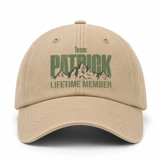 Team Your Name Lifetime Member Mountain Cap PATRICK 13K1 C58PF