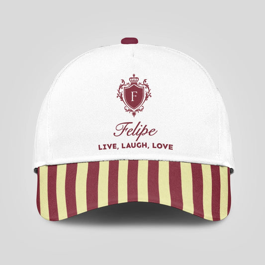 Live Laugh Love Burgundy And Yellow Cap FELIPE 13K1 C120PF