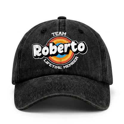 Team Your Name Lifetime Member Logo Cap ROBERTO 13K1 C66PF