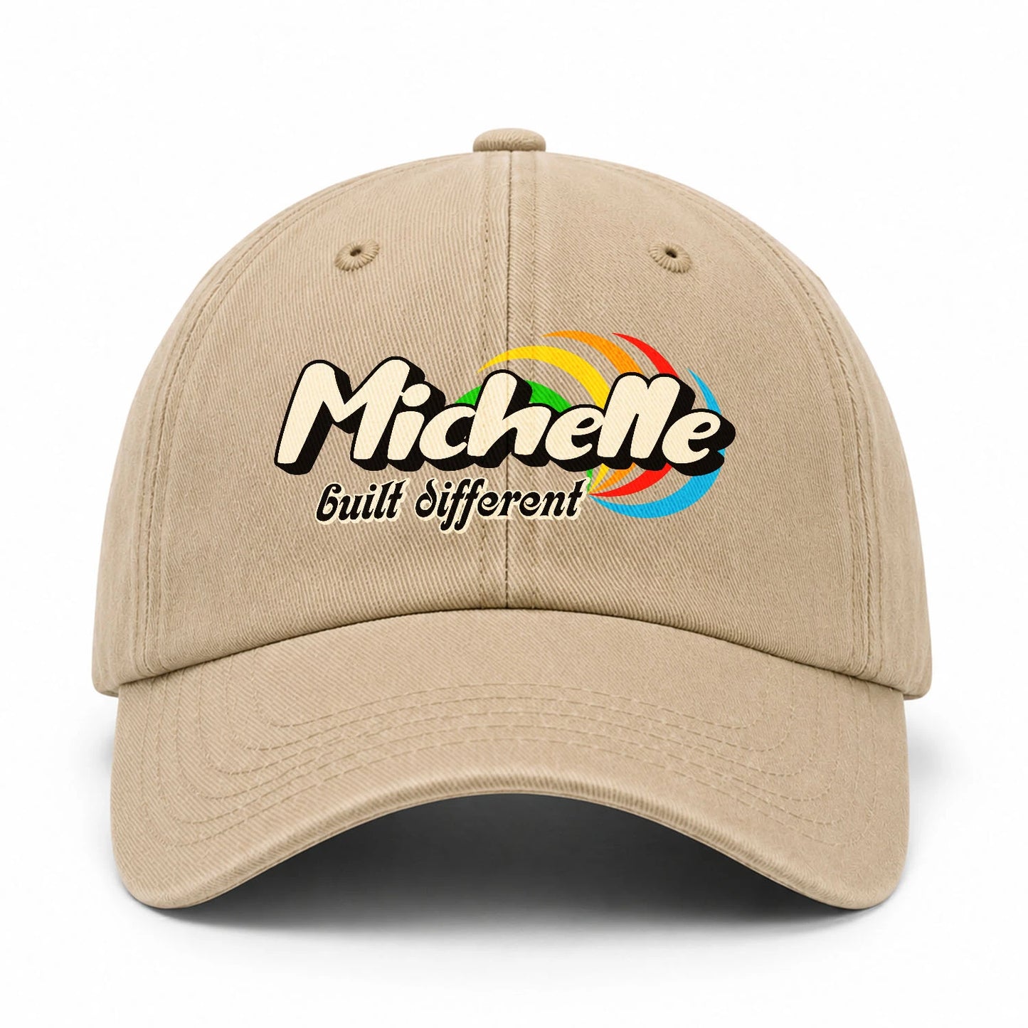 Your Name Built Different Retro Washed Cap MICHELLE 13K1 C55PF