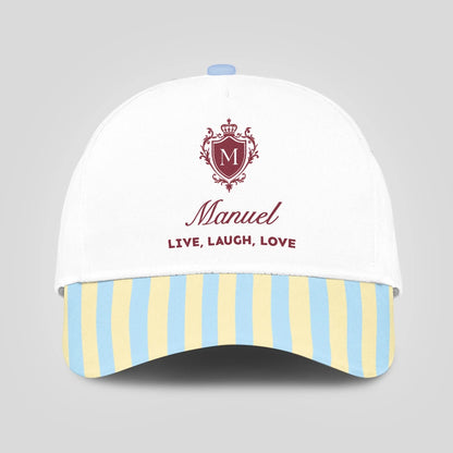 Live Laugh Love Blue And Yellow Luxury Cap MANUEL 13K1 C121PF