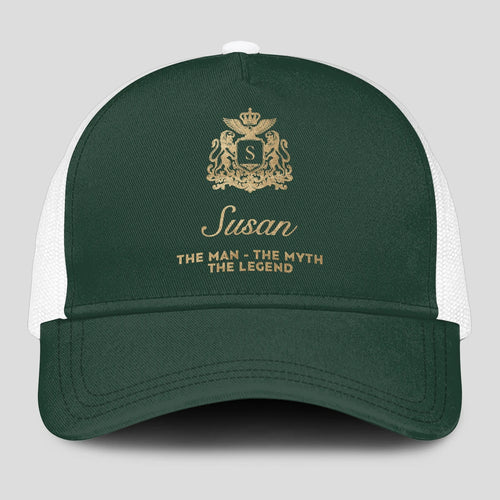 The Man The Myth The Legend Sage Green Mesh Cap SUSAN 13K1 C192PF