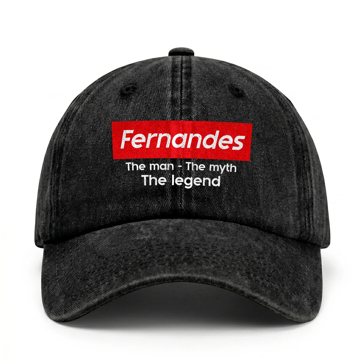 Your Name The Man The Myth The Legend Red Logo Washed Cap FERNANDES 13K1 C130PF