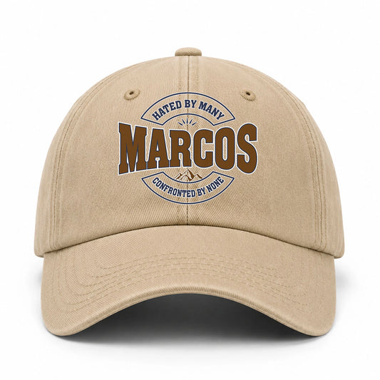 Hated By Many Confronted By None Washed Cap MARCOS 13K1 C36PF