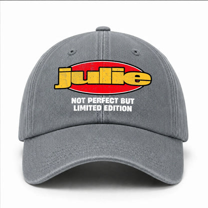 Your Name Not Perfect But Limited Edition Red Logo Washed Cap JULIE 13K1 C84PF