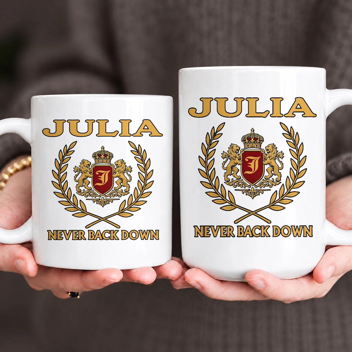 Never Back Down Royal Mug JULIA 13K1 MG22