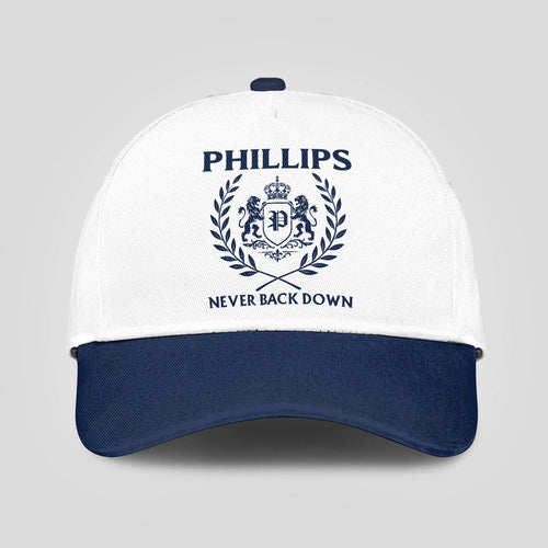 Never Back Down Blue And White Cap PHILLIPS 13K1 C59PF