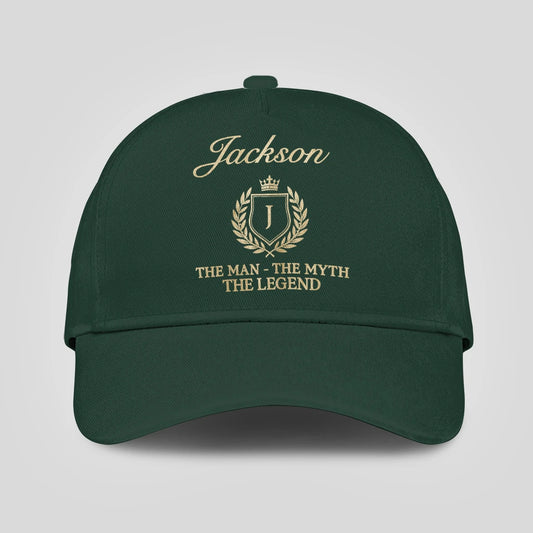 The Man The Myth The Legend Crest Forest Green Cap JACKSON 13K1 C159PF