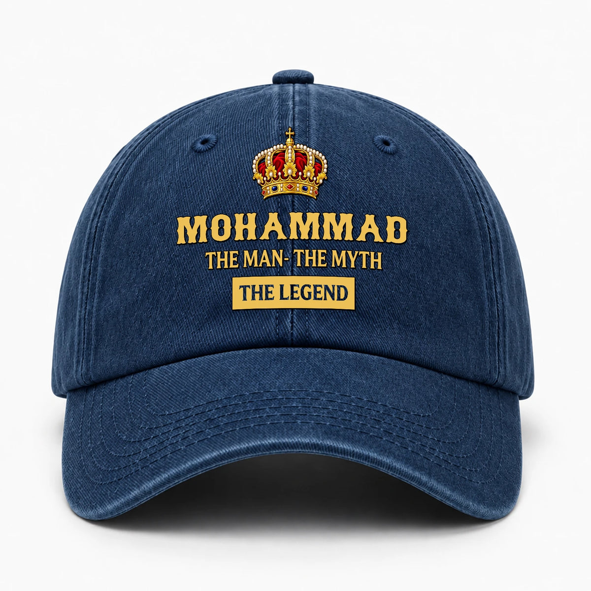 The Man The Myth The Legend King Crown Washed Cap MOHAMMAD 13K1 C146PF