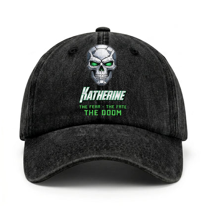 The Fear The Fate The Doom Skull Washed Cap KATHERINE 13K1 C99PF
