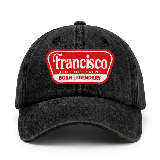 Built Different Born Legendary Red Logo Washed Cap FRANCISCO 13K1 C63PF
