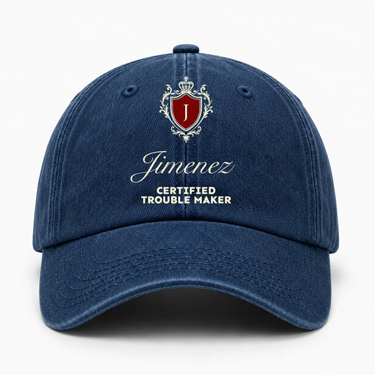 Live Laugh Love Royal Blue Washed Cap JIMENEZ 13K1 C176PF
