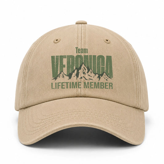 Team Your Name Lifetime Member Mountain Cap VERONICA 13K1 C58PF