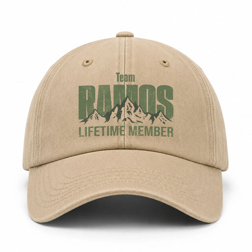 Team Your Name Lifetime Member Mountain Cap RAMOS 13K1 C58PF