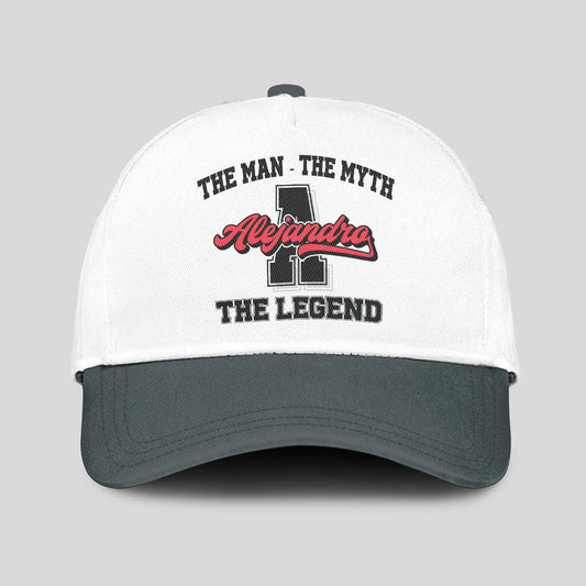 The Man The Myth The Legend Custom Initial Letter And Name Cap ALEJANDRO 13K1 C38PF