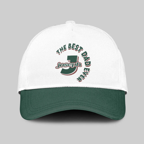 The Best Dad Ever Custom Name Cap JOSEPH 13K1 C35PF
