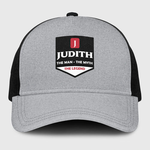 The Man The Myth The Legend Gray Mesh Cap JUDITH 13K1 C189PF