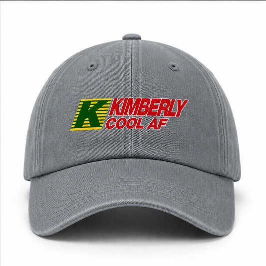 Your Name Cool Af Funny Washed Cap KIMBERLY 13K1 C85PF