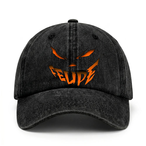 Stay Hungry Pumpkin Chasing Ghosts Funny Washed Cap FELIPE 13K1 C101PF