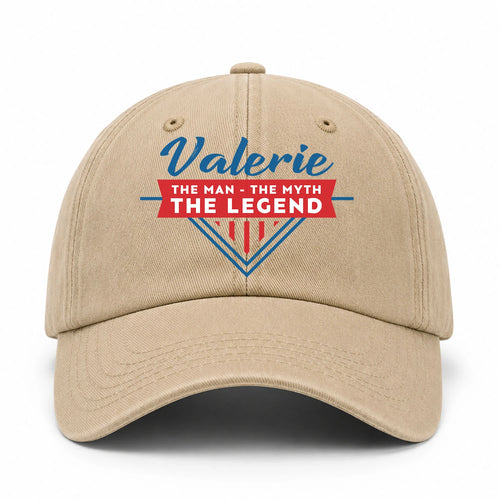 The Man The Myth The Legend Logo Washed Cap VALERIE 13K1 C37PF