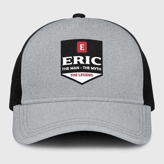 The Man The Myth The Legend Gray Mesh Cap ERIC 13K1 C189PF