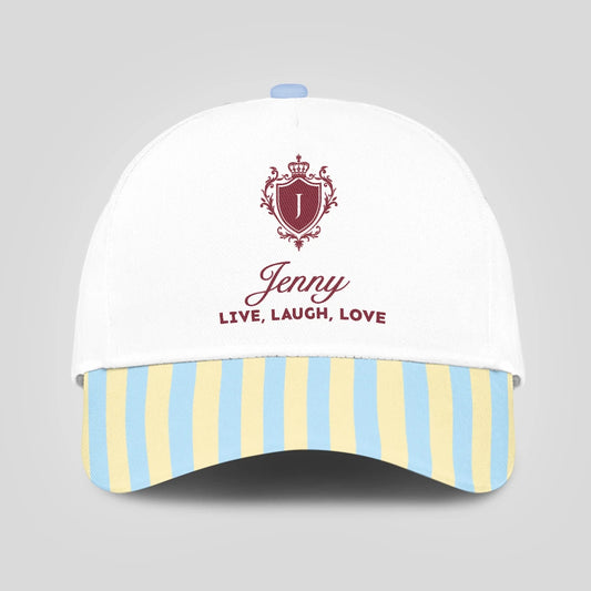 Live Laugh Love Blue And Yellow Luxury Cap JENNY 13K1 C121PF