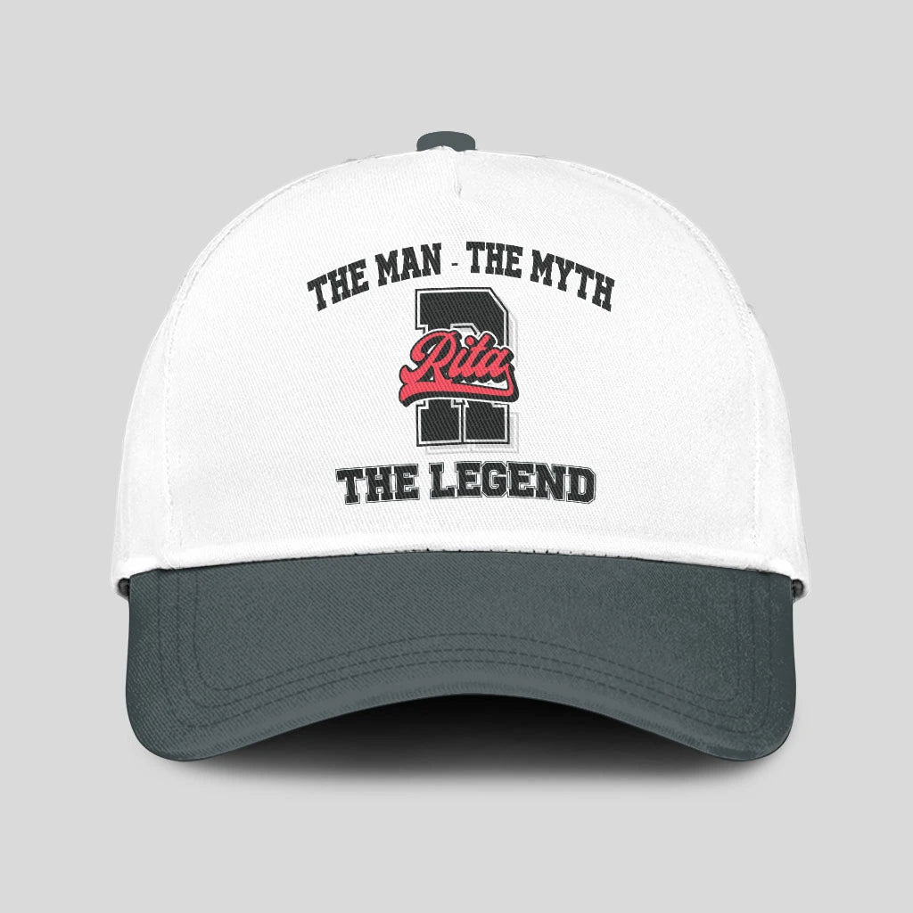 The Man The Myth The Legend Custom Initial Letter And Name Cap RITA 13K1 C38PF
