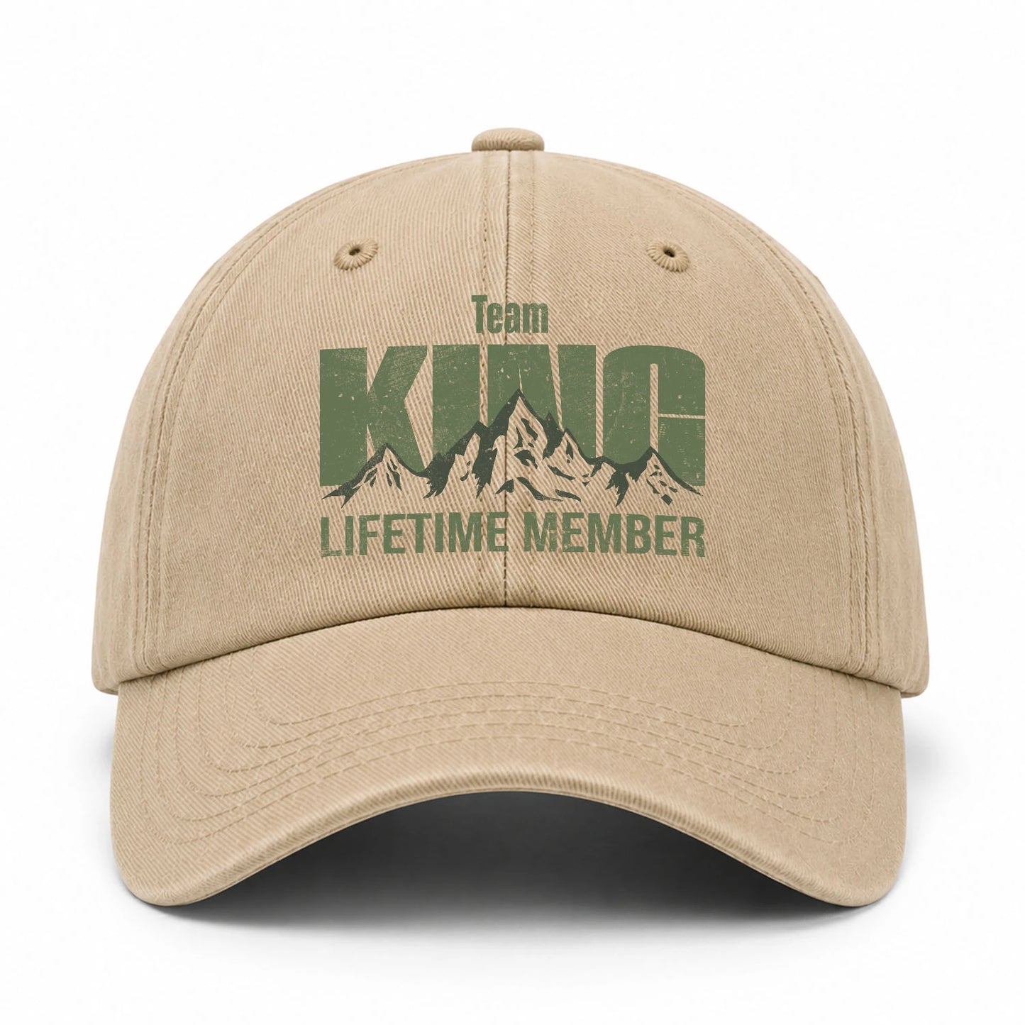 Team Your Name Lifetime Member Mountain Cap KING 13K1 C58PF