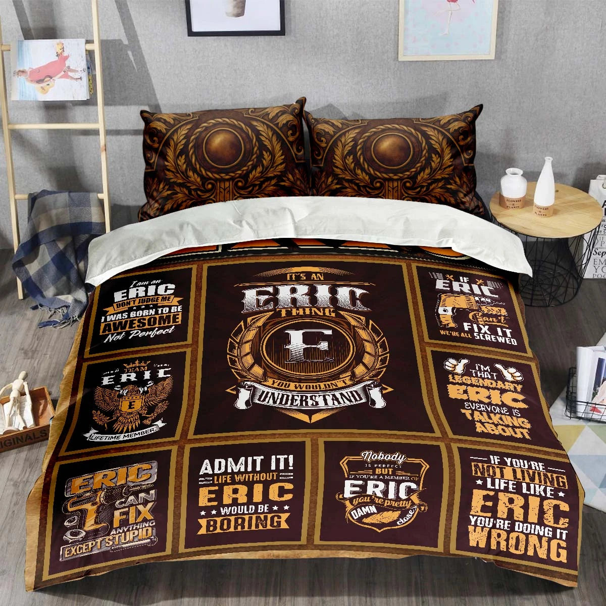 ERIC Limited Edition Personalized Bedding Set 13K1-BS3