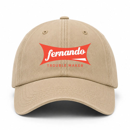 Trouble Maker Red Logo Washed Cap FERNANDO 13K1 C78PF