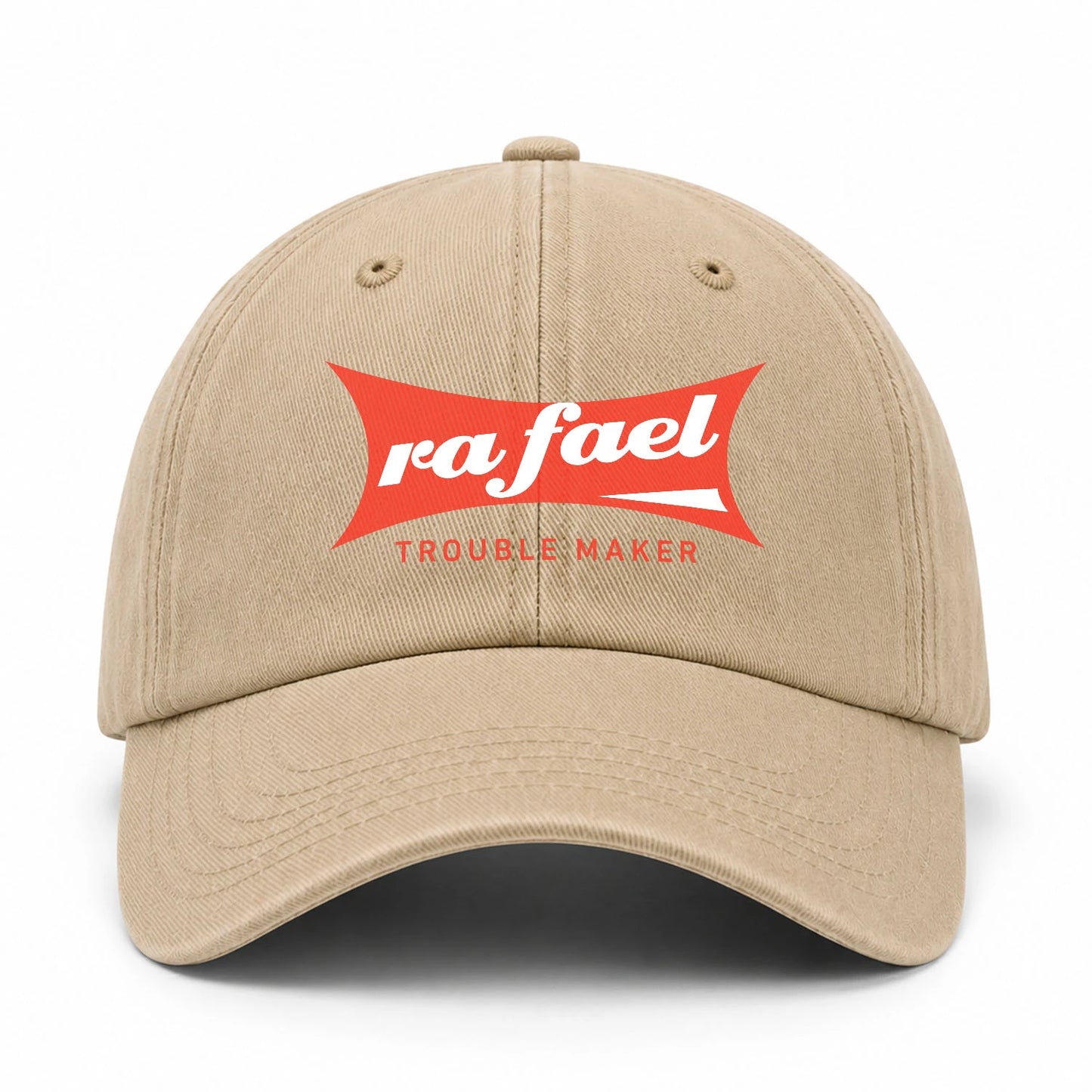 Trouble Maker Red Logo Washed Cap RAFAEL 13K1 C78PF