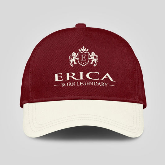 Born Legendary Burgundy And Beige Cap ERICA 13K1 C181PF