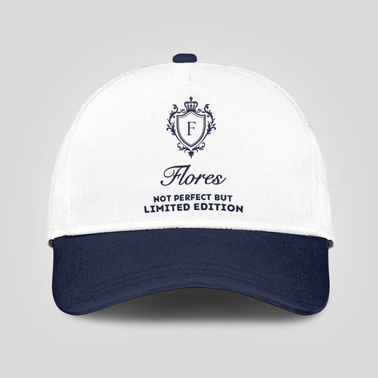 Not Perfect But Limited Edition Blue And White Luxury Cap FLORES 13K1 C151PF