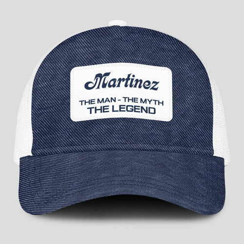 The Man The Myth The Legend Blue Denim Mesh Cap MARTINEZ 13K1 C194PF
