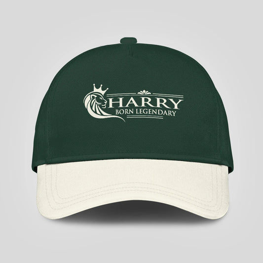 Born Legendary Lion Logo Sage Green And Beige Cap HARRY 13K1 C182PF