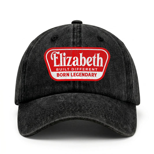 Built Different Born Legendary Red Logo Washed Cap ELIZABETH 13K1 C63PF