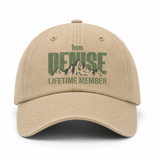 Team Your Name Lifetime Member Mountain Cap DENISE 13K1 C58PF
