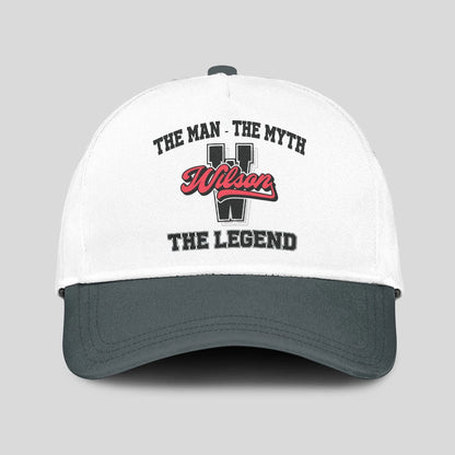 The Man The Myth The Legend Custom Initial Letter And Name Cap WILSON 13K1 C38PF